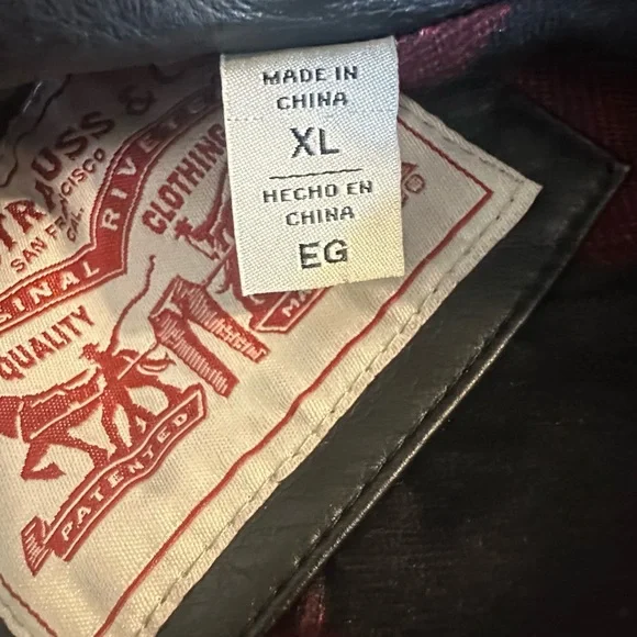 LEVI STRAUSS Black Biker Jacket - Picture 7 of 9